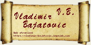 Vladimir Bajatović vizit kartica